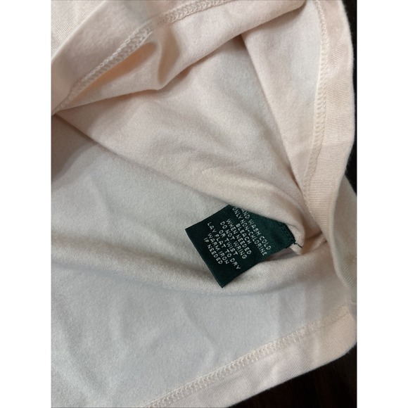 Ralph Lauren Shirt Blouse Top Womens Pink V-Neck Sleeveless Cotton Size XL - Picture 6 of 7